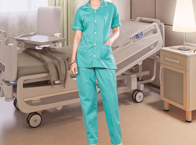 uniforme verde enfermagem